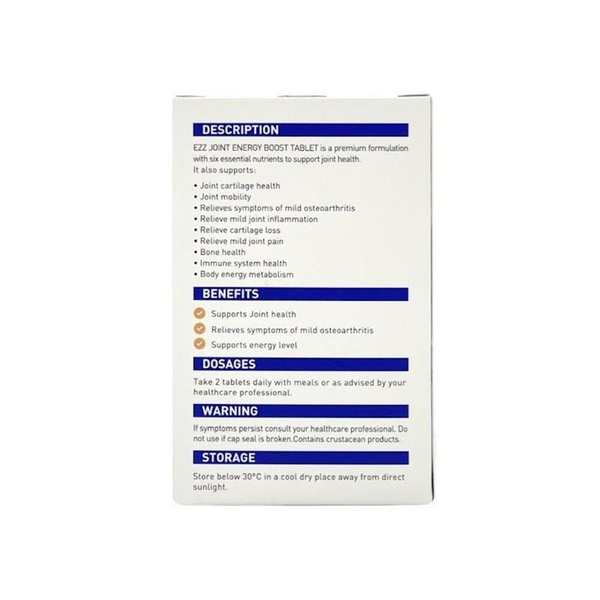 EZZ Joint Energy Boost Tablets 60 Tablets
