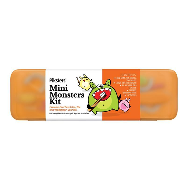 Piksters Mini Monsters Oral Care Kit Assorted