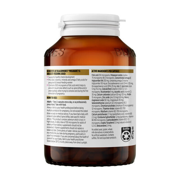 Blackmores Pregnancy & Breast-feeding Gold 120 Capsules