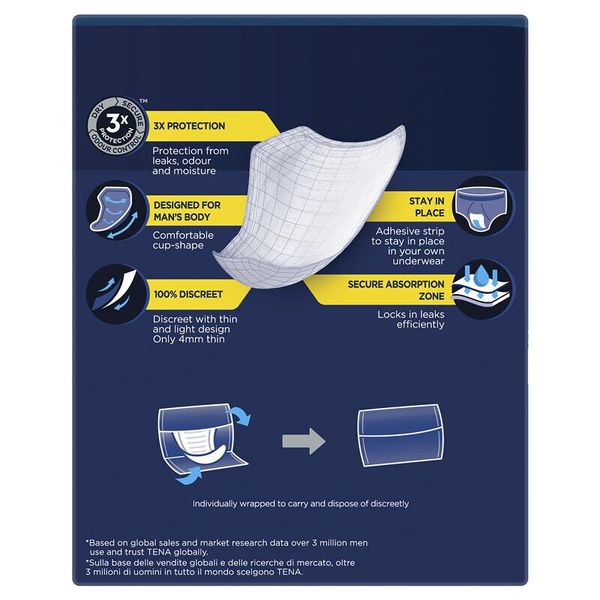 Tena Men Active Fit Absorbent Protector 10/Pack - Level 2