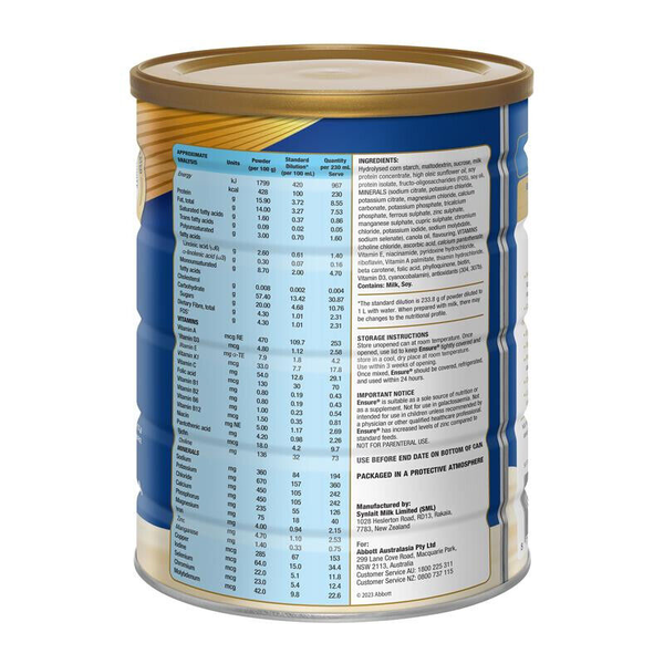 Ensure Powder 850g Vanilla Flavour