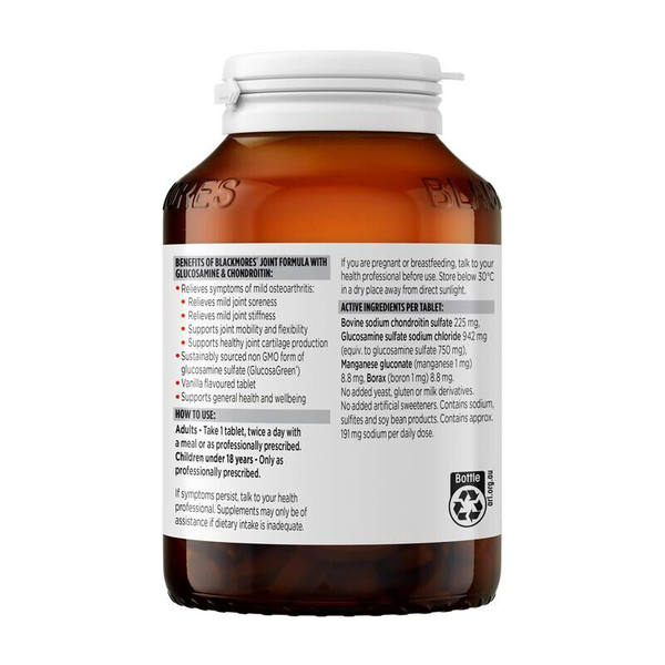 Blackmores Joint Formula With Glucosamine & Chondroitin 120 Tablets