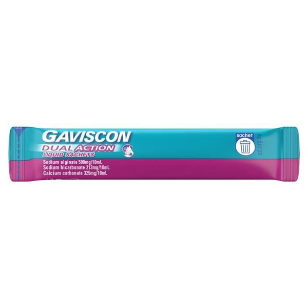 Gaviscon Dual Action Peppermint Flavour 10ml X 24 Sachets