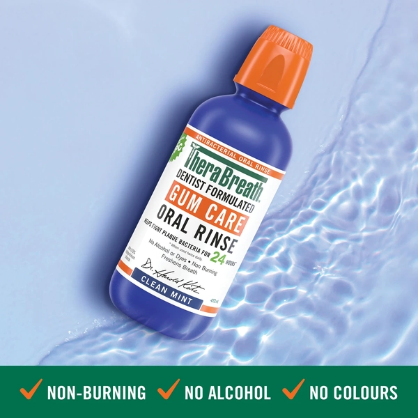 Therabreath Gum Care Oral Rinse Clean Mint 473ml