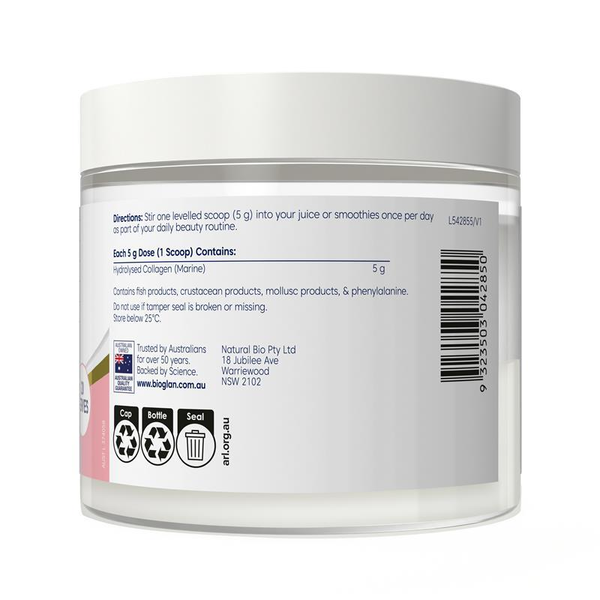 Bioglan Marine Collagen Peptide Booster 100g Powder