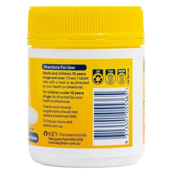 OsteVit-D Vitamin D3 & Calcium Chewable 60 Tablets