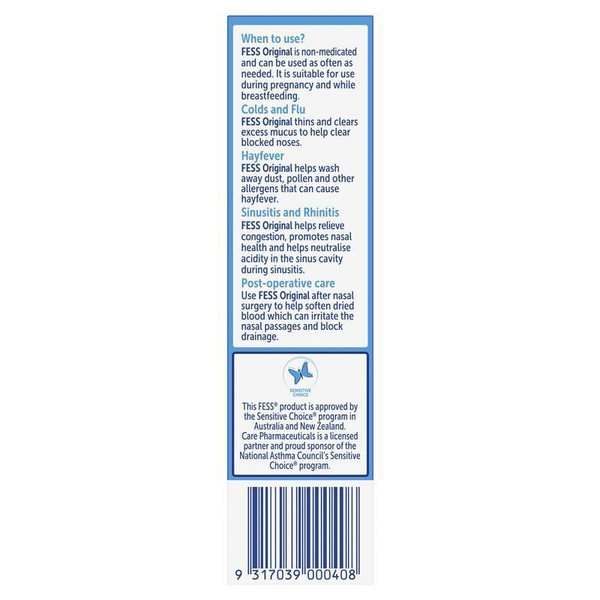 3X Fess Original Saline Nasal Spray 30ml