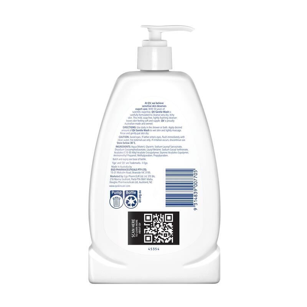3X Ego Qv Gentle Wash 350g