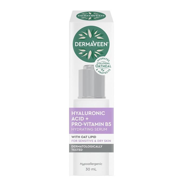 DermaVeen Hyaluronic Acid + Pro Vitamin B5 Hydrating Serum 30ml
