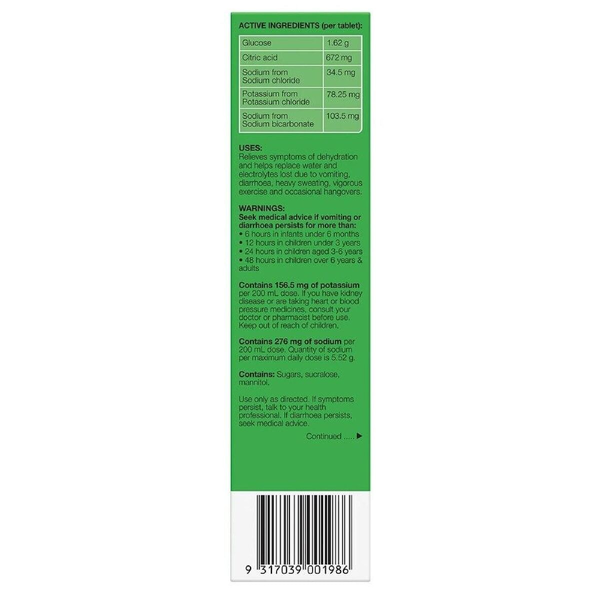 Hydralyte Pineapple Breeze 20 Effervescent Electrolyte Tablets