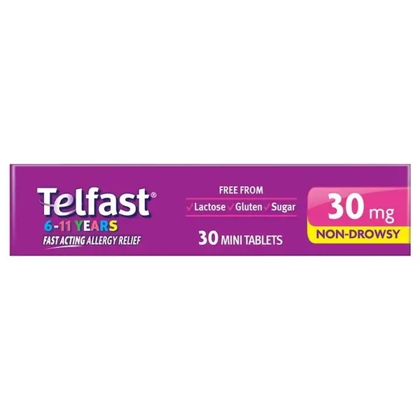 Telfast 6-11 Years 30mg 30 Mini Tablets