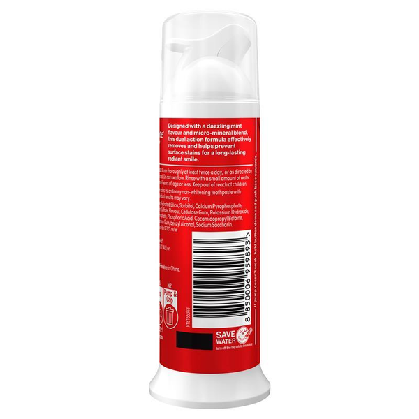 Colgate Optic White Brightening Minerals Toothpaste Pump 100g