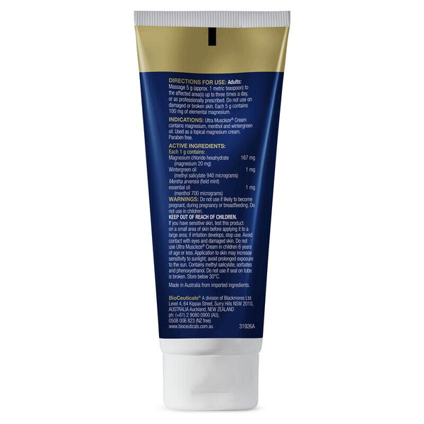 BioCeuticals Ultra Muscleze Cream 100g Topical Cream