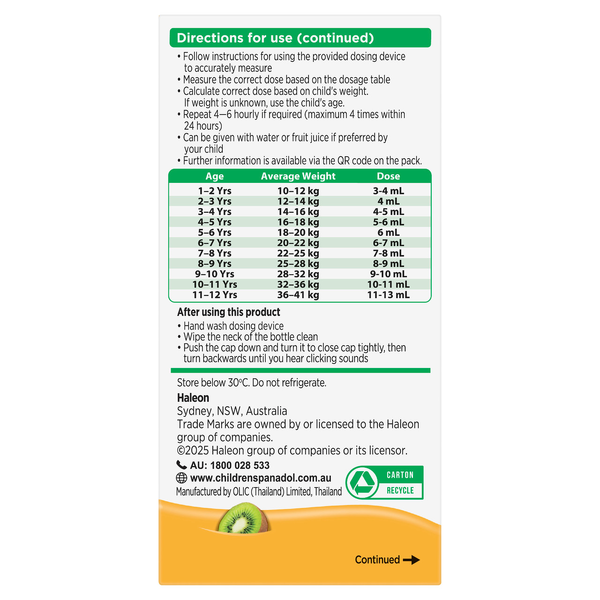 Panadol Children 5 - 12 Years Tutti Frutti 200ml Suspension