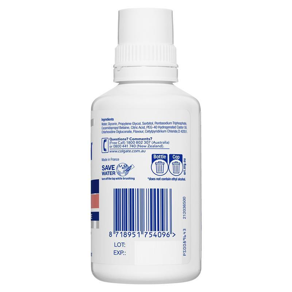 Colgate Savacol Alcohol Free Intensive Gum Care Mint Mouthwash 300ml