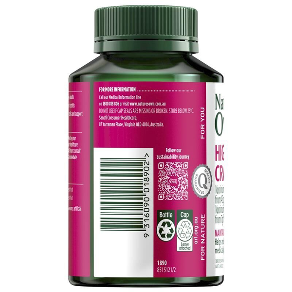 Nature's Own High Strength Cranberry 50,000 90 Capsules