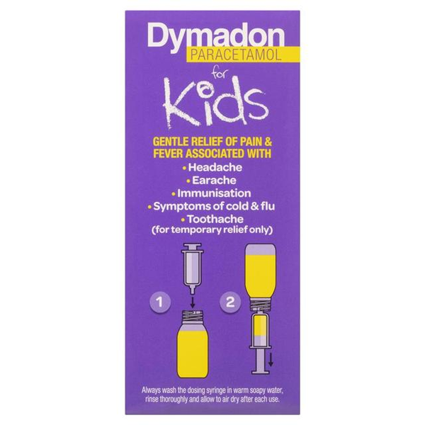 Dymadon For Kids 2 to 12 Years Strawberry 200ml Suspension