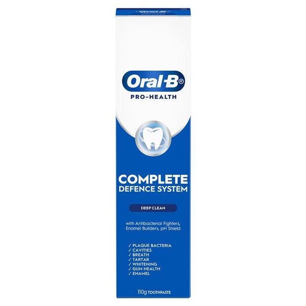 Oral B Pro Health Complete Defence System Deep Clean Toothpaste 110g
