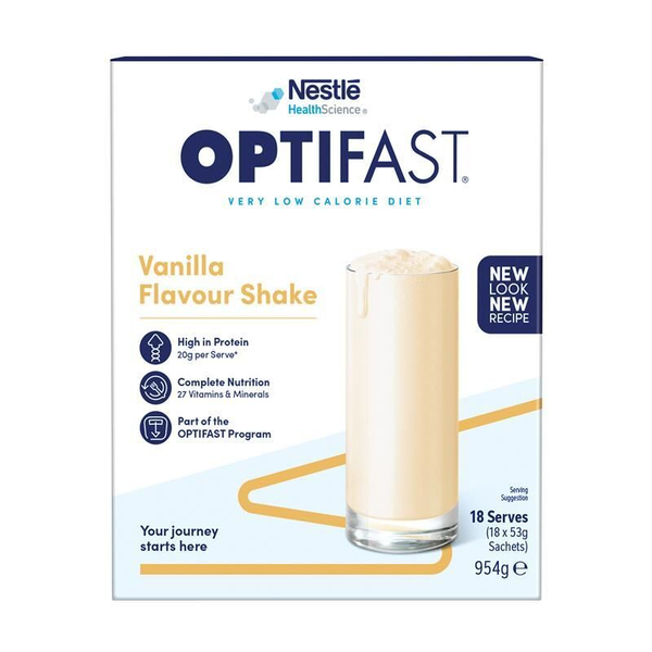 Optifast VLCD Shake Vanilla 18 x 53g Sachets