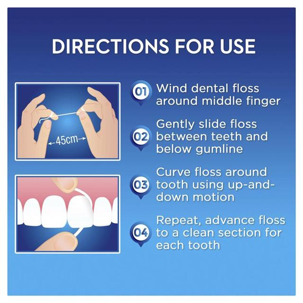 Oral B Essential Floss Waxed 2x50m