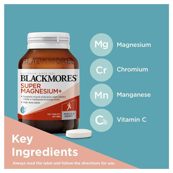 Blackmores Super Magnesium+ 100 Tablets