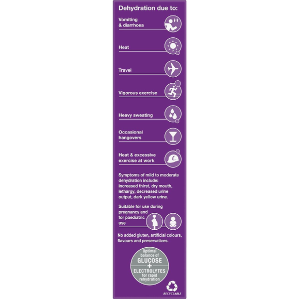 Hydralyte Apple Blackcurrant 40 Effervescent Electrolyte Tablets 