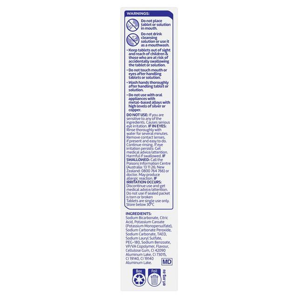 Polident Denture Daily Cleanser Mint Fresh 36 Tablets