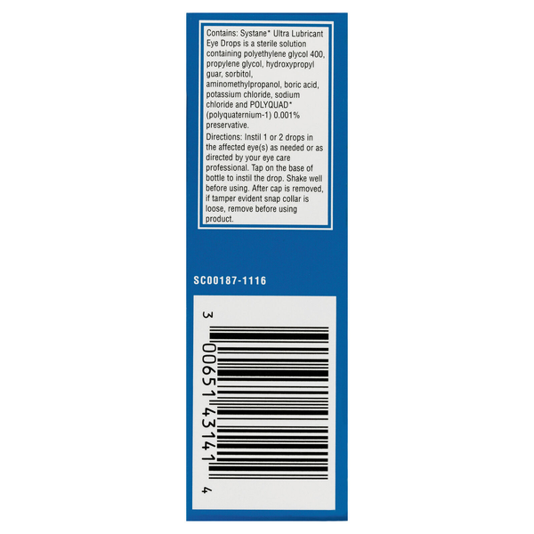 Systane Ultra Lubricant Eye Drops Twin Pack 2 x 10ml