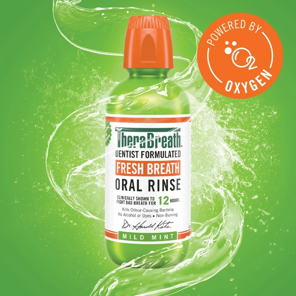 TheraBreath Fresh Breath Oral Rinse Mild Mint 473ml