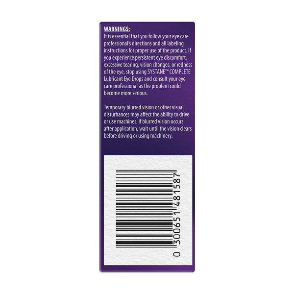 Systane Complete Lubricant Eye Drops 10ml