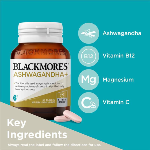Blackmores Ashwagandha+ 60 Tablets