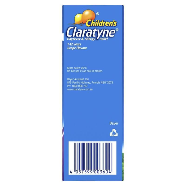 Claratyne Children's Grape Flavoured 120ml Syrup