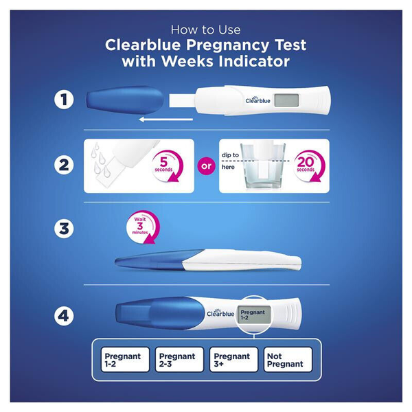 Clearblue Digital Pregnancy Test With Week Indicator - 2 Digital Tests