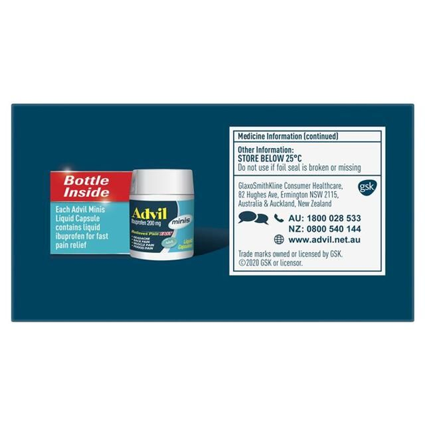 Advil Minis Liquid Capsules 90 Capsules