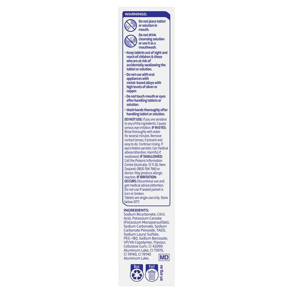 Polident Denture Daily Cleanser Whitening 36 Tablets