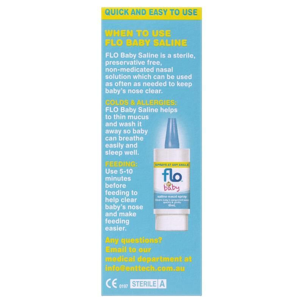 Flo Baby Saline Nasal Spray 15ml