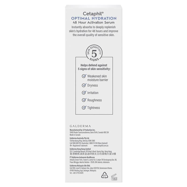 Cetaphil Optimal Hydration 48h Activation Serum 30ml