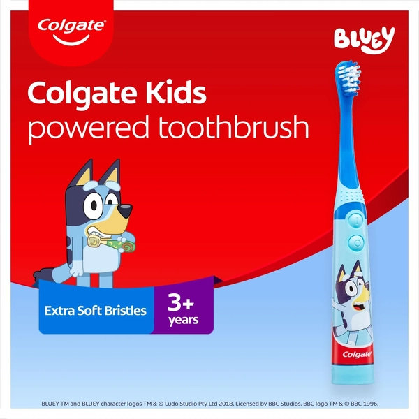 Colgate Kids Bluey Extra Soft Powered Toothbrush 1 Pack