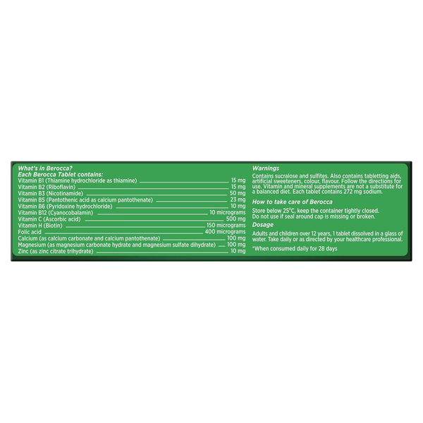 Berocca Energy Original Berry 45 Effervescent Tablets