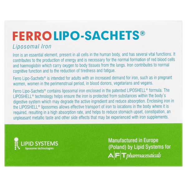 Ferro Lipo-Sachets Strawberry Flavour 30 Sachets