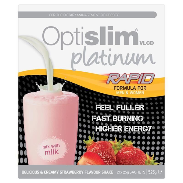 Optislim VLCD Platinum Strawberry 21 x 25g Sachets