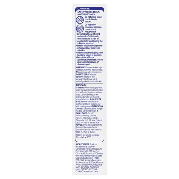 Polident Retainer and Mouthguard Daily Cleanser 36 Tablets