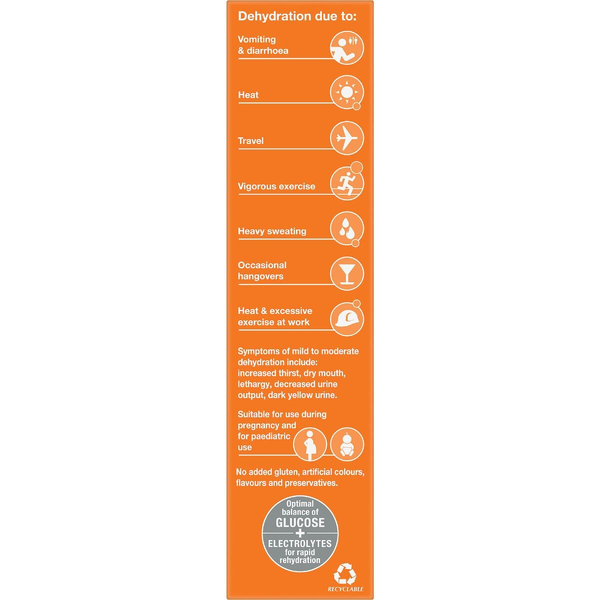 Hydralyte Orange 40 Effervescent Electrolyte Tablets