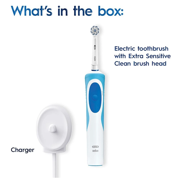 Oral B Vitality Plus Extra Sensitive Clean Electric Toothbrush 1 Pack