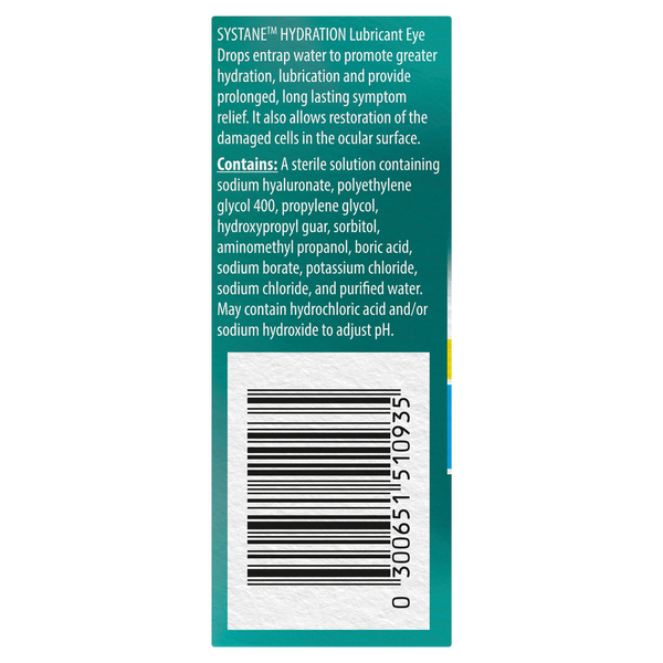 Systane Hydration Lubricant Eye Drops 10ml