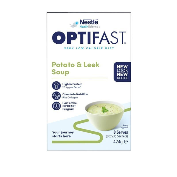 Optifast VLCD Soup Potato and Leek 8 x 53g Sachets