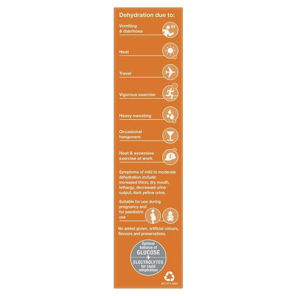 Hydralyte Orange 20 Effervescent Electrolyte Tablets