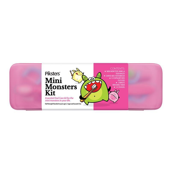 Piksters Mini Monsters Oral Care Kit Assorted