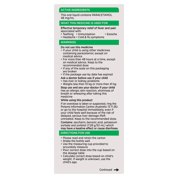 Panadol Children 5 - 12 Years Elixir Raspberry 200ml Liquid
