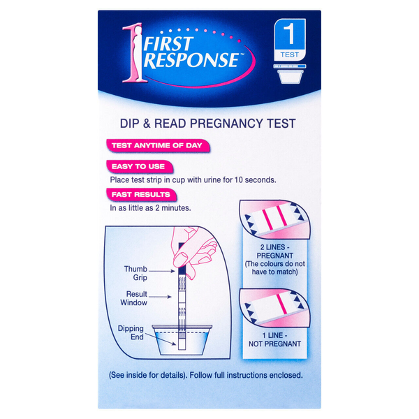 First Response Dip & Read Pregnancy Test - 1 Test